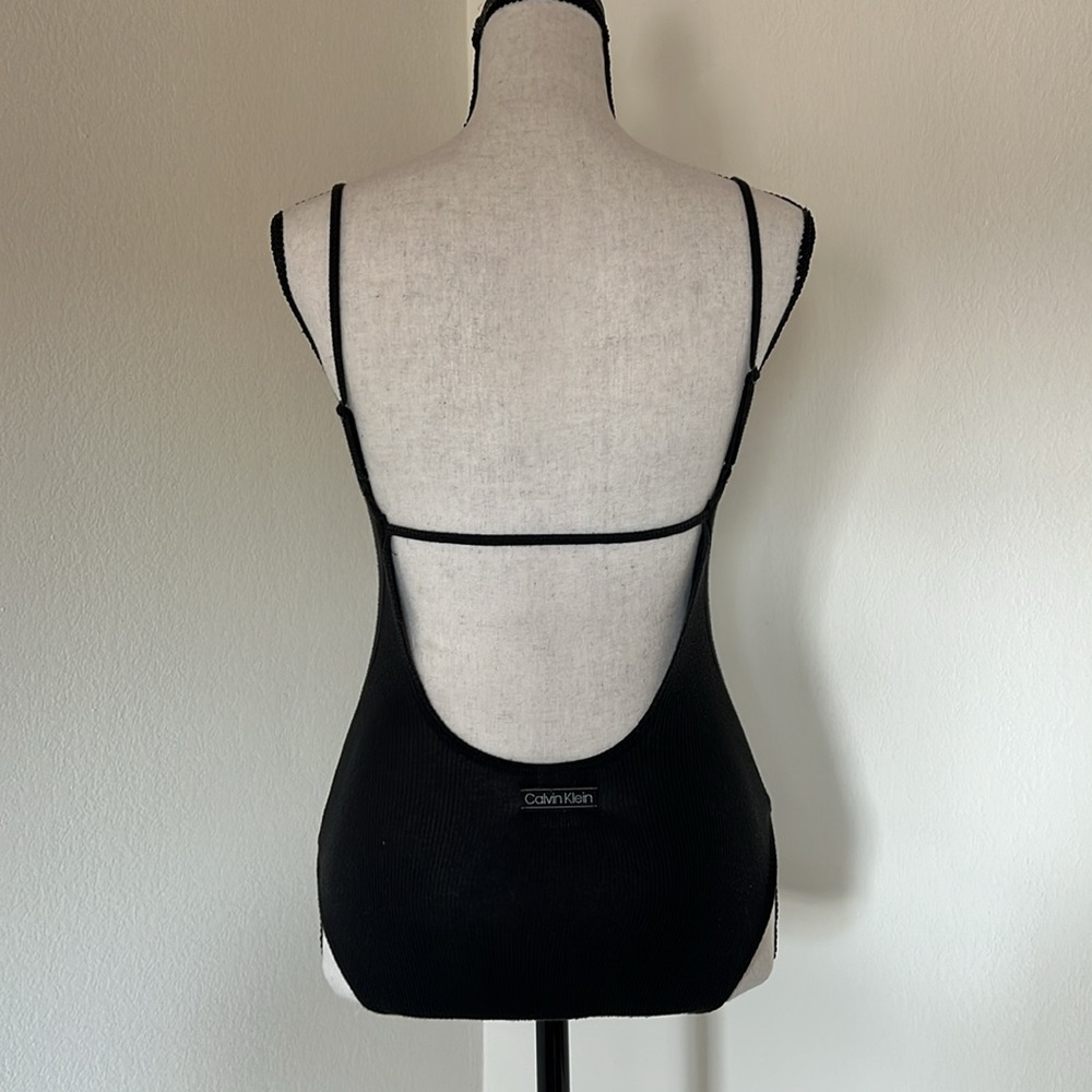 Black Calvin Klein Backless Bodysuit size Small